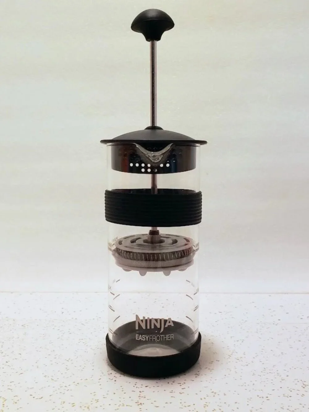 Ninja Easy Frother Mini Manual Milk Press Homemade Frother Foam Coffee 5 oz
